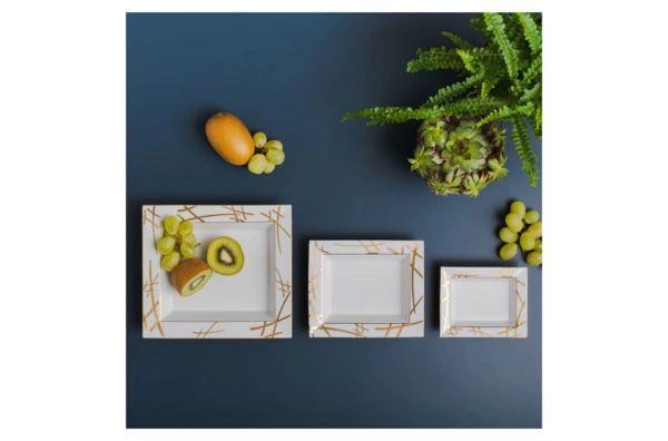 Блюдо Meissen Золотые мечи 16x13,5 см, п/к