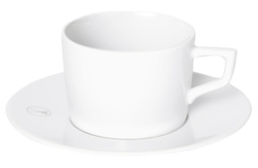 Чашка кофейная с блюдцем Meissen Мечи. Лаконичный серый 150мл, п/к