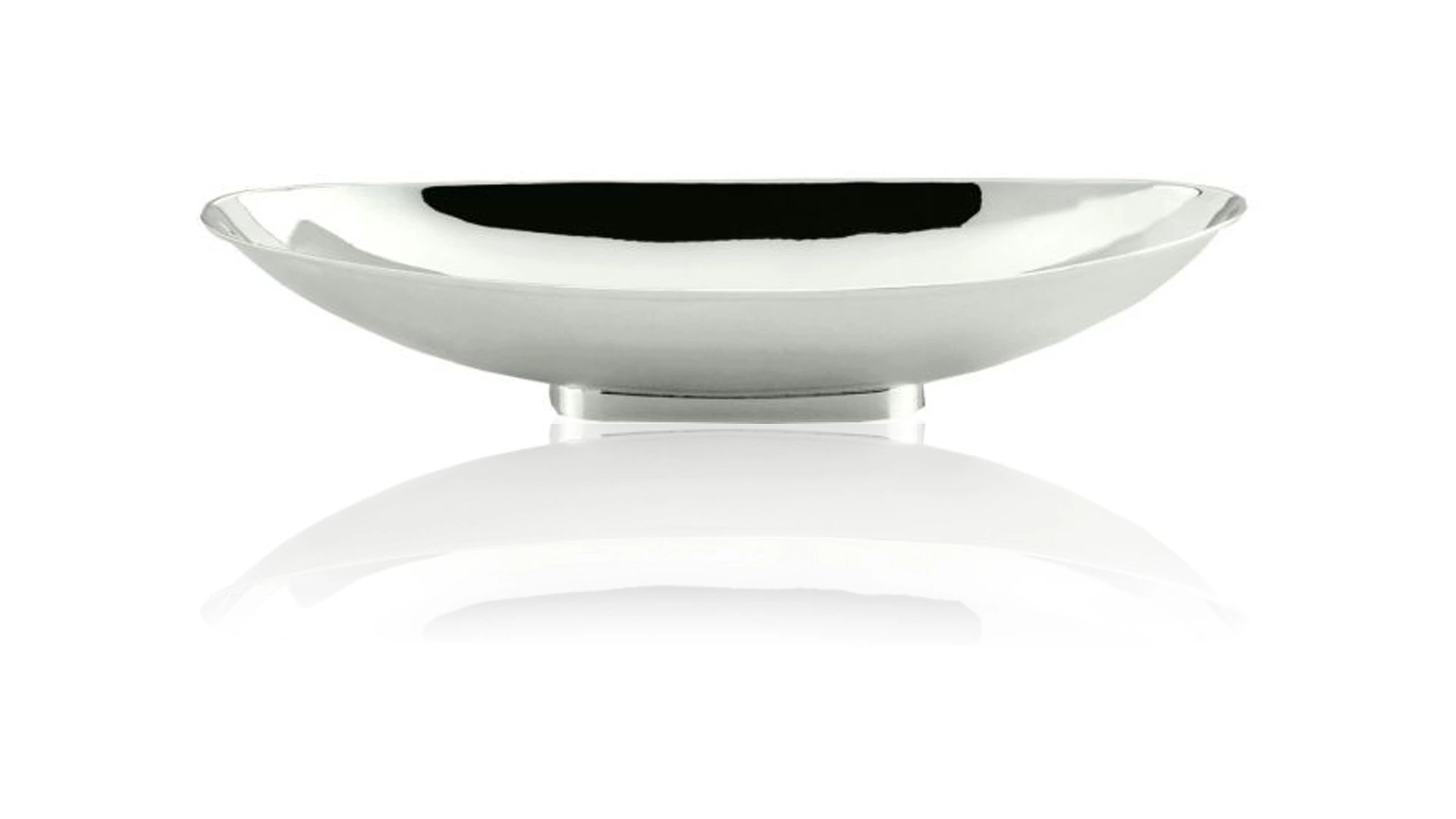 Блюдо овальное для центра стола Schiavon Эссенция 34х12 см, посеребрение