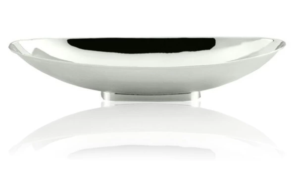 Блюдо овальное для центра стола Schiavon Эссенция 34х12 см, посеребрение