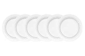 Набор тарелок пирожковых Meissen Мечи Лаконичный серый 17 см, 6 шт, фарфор