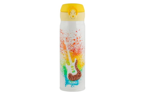 Термокружка THERMOS JNL-500-SW Guitar, 500мл, нержавеющая сталь, белая, с кристаллами Swarovski, п/к