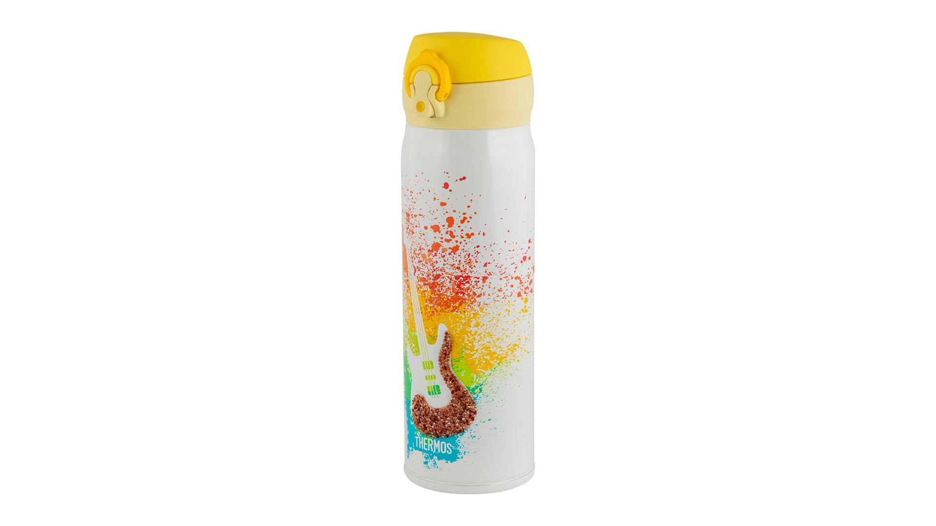 Термокружка THERMOS JNL-500-SW Guitar, 500мл, нержавеющая сталь, белая, с кристаллами Swarovski, п/к
