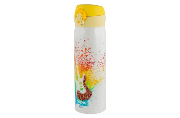 Термокружка THERMOS JNL-500-SW Guitar, 500мл, нержавеющая сталь, белая, с кристаллами Swarovski, п/к