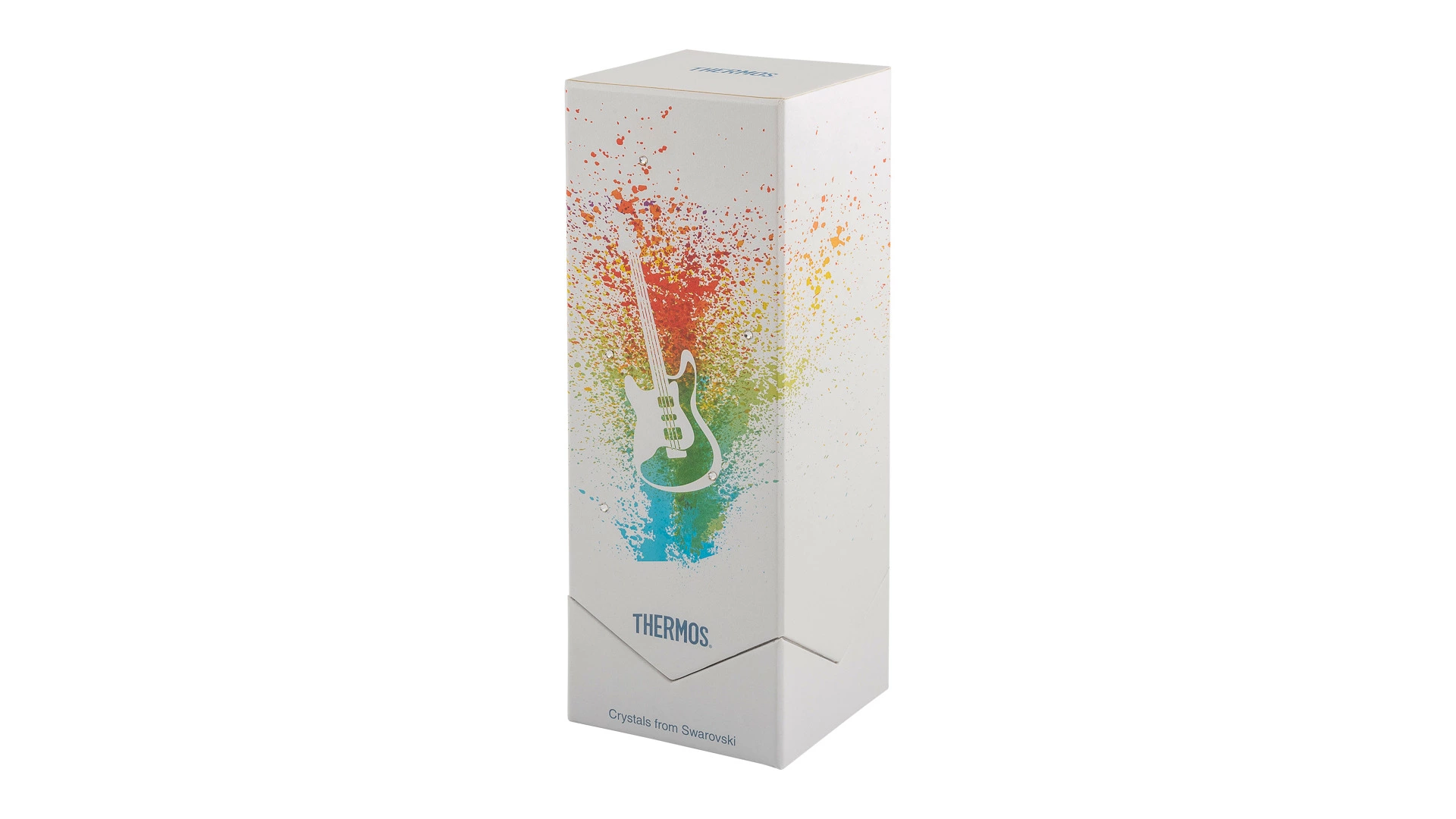 Термокружка THERMOS JNL-500-SW Guitar, 500мл, нержавеющая сталь, белая, с кристаллами Swarovski, п/к