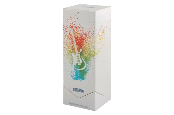 Термокружка THERMOS JNL-500-SW Guitar, 500мл, нержавеющая сталь, белая, с кристаллами Swarovski, п/к