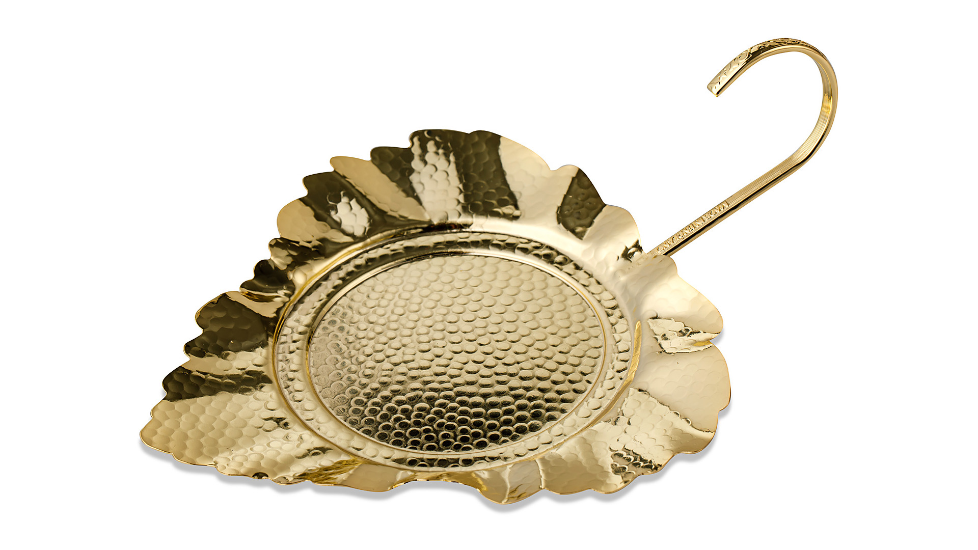 Вазочка для варенья на подставке с ложкой Queen Anne 17,5см, золотистая
