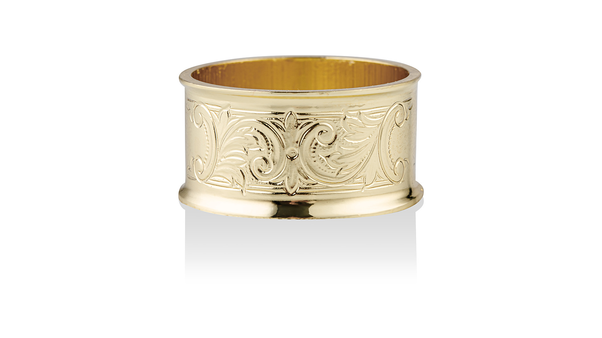 Набор колец для салфеток Queen Anne 4,5 см, 4 шт, сталь, золотой цвет