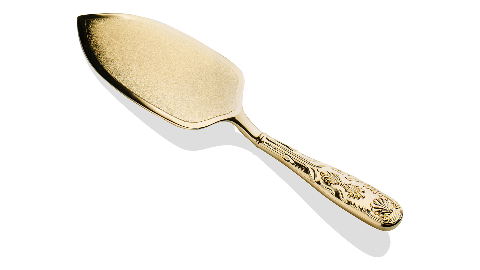 Набор для торта Queen Anne 2 предмета, нож 31 см и лопатка 26 см, золотой цвет, сталь