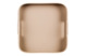 Поднос квадратный Rudi Джинепро 34х34 см, серо-коричневый