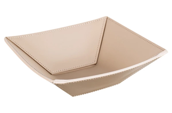 Мелочница квадратная Rudi Нинфея 20х20 см, серо-коричневая