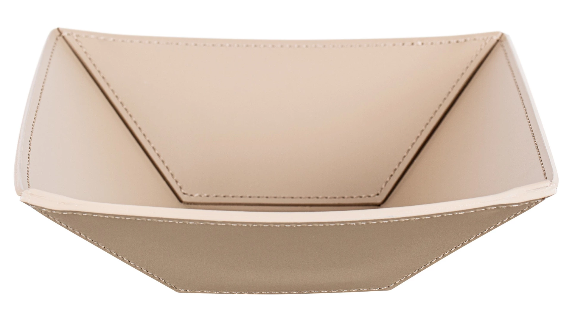 Мелочница квадратная Rudi Нинфея 20х20 см, серо-коричневая