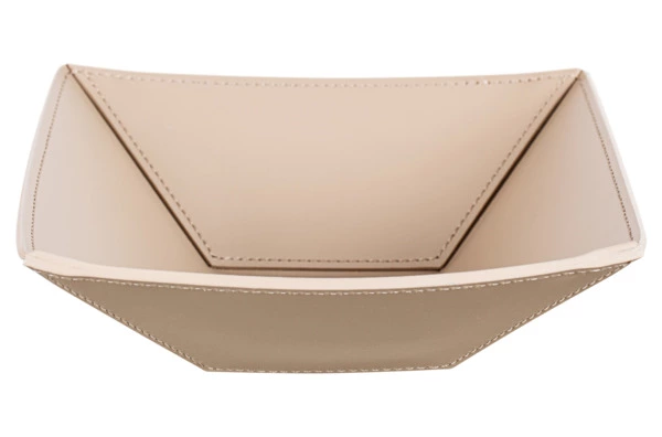 Мелочница квадратная Rudi Нинфея 20х20 см, серо-коричневая