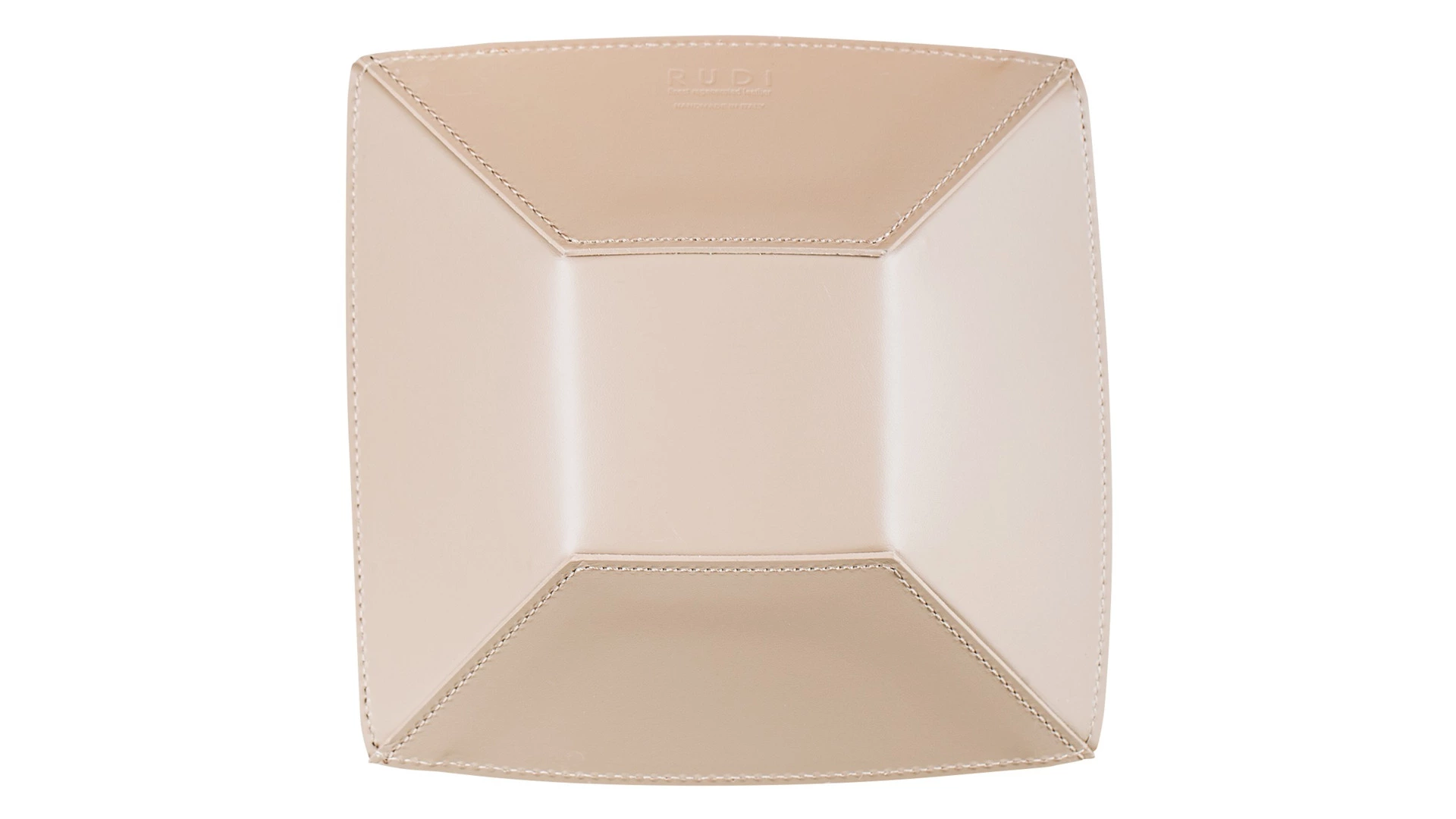 Мелочница квадратная Rudi Нинфея 20х20 см, серо-коричневая