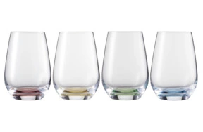 Набор стаканов для воды Zwiesel Glas Прикосновение цвета 397 мл, 4 шт, 4 цвета