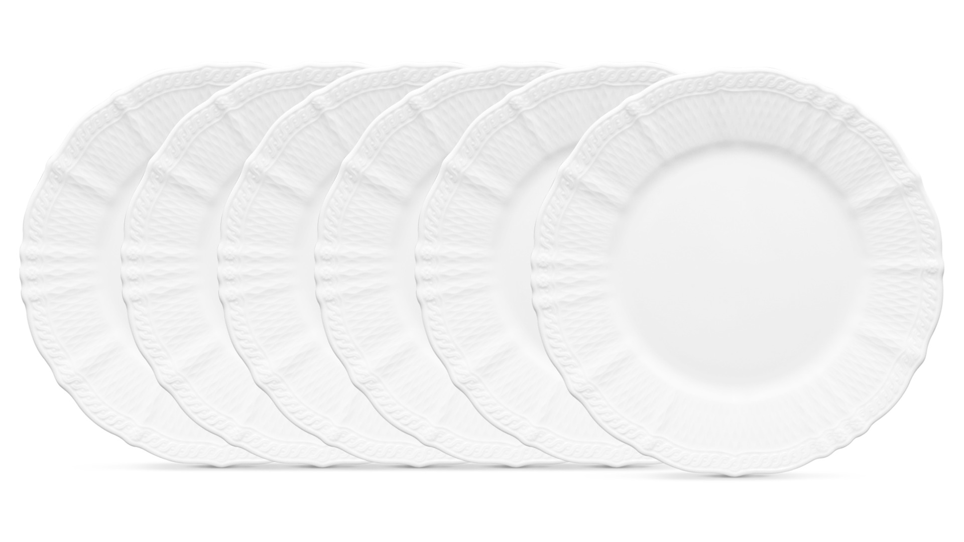Набор тарелок обеденных Noritake "Шер Бланк" 27,7см, 6шт