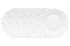 Набор тарелок обеденных Noritake Шер Бланк 27,7 см, 6 шт