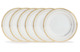 Набор тарелок закусочных Noritake Хэмпшир, золотой кант 21 см, 6 шт
