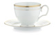 Набор чашек чайных с блюдцами Noritake Хэмпшир, золотой кант 250 мл, 6 шт