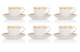 Набор из 6 чашек чайных с блюдцами Noritake Рочель Золотой кант 200 мл