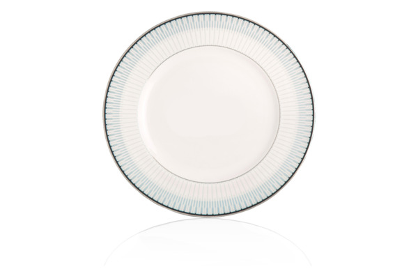 Набор тарелок закусочных Noritake Богарт платиновый 22 см, 6 шт