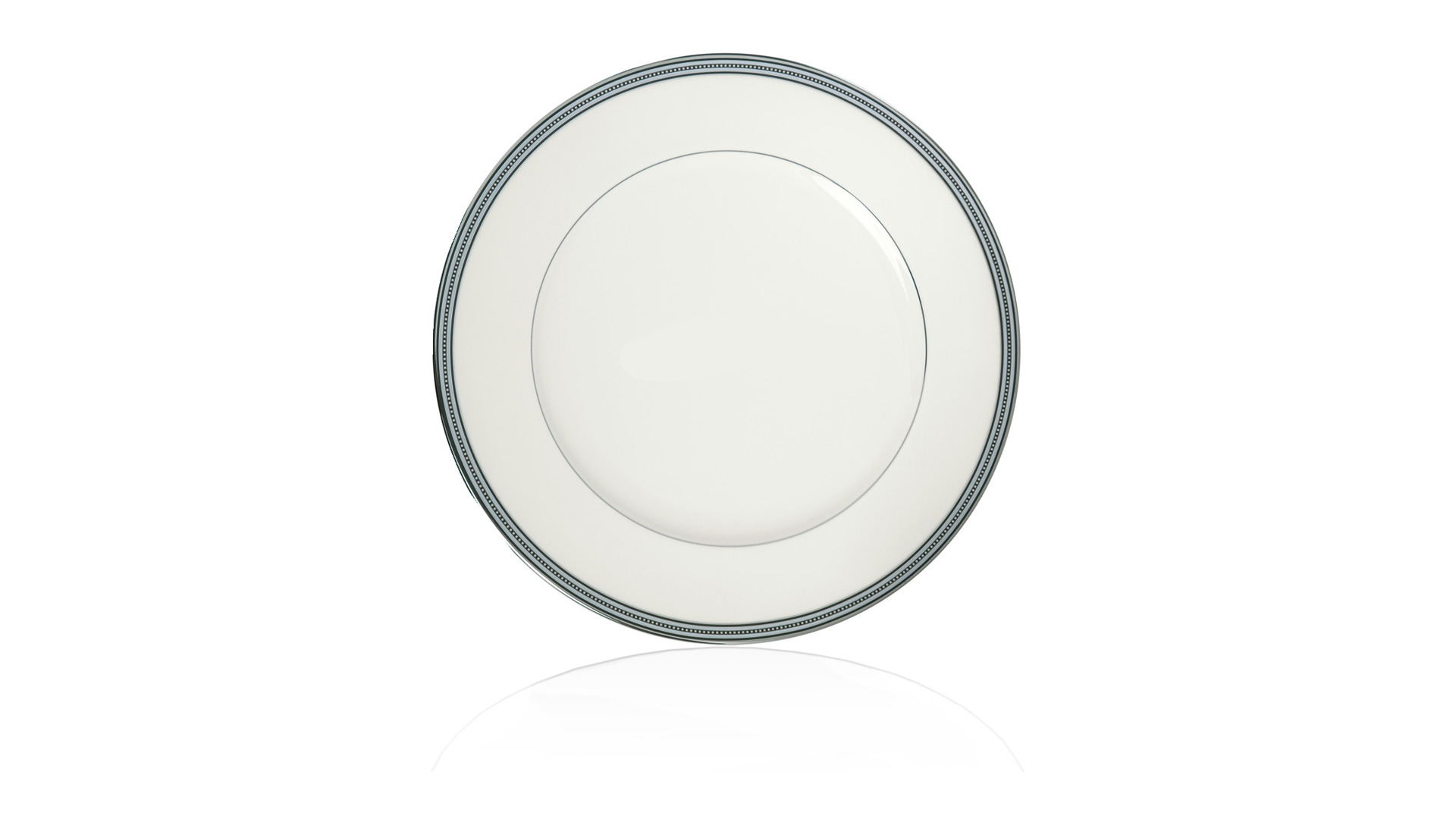 Набор тарелок обеденных Noritake Богарт платиновый 28 см, 6 шт