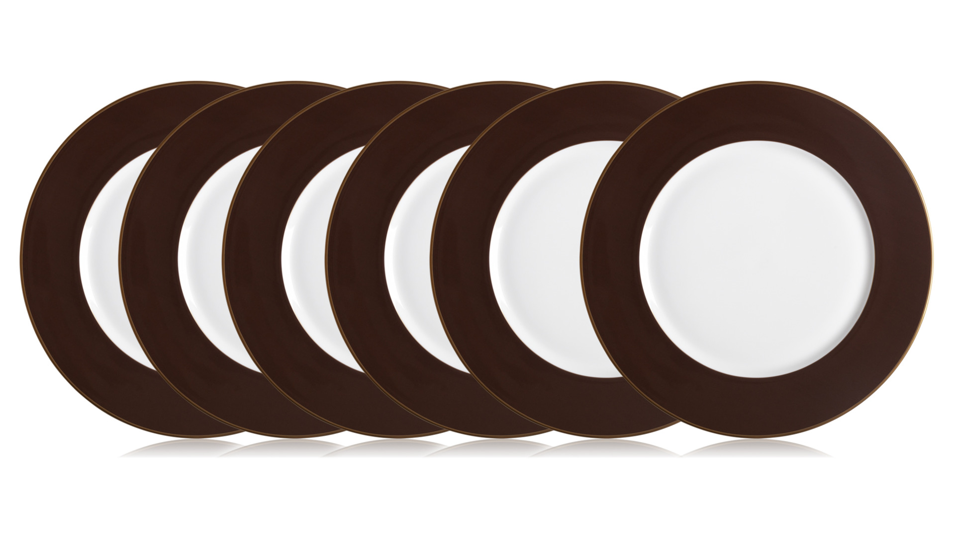 Набор из 6 тарелок подстановочных Lenox Маркеса 30 см коричневый