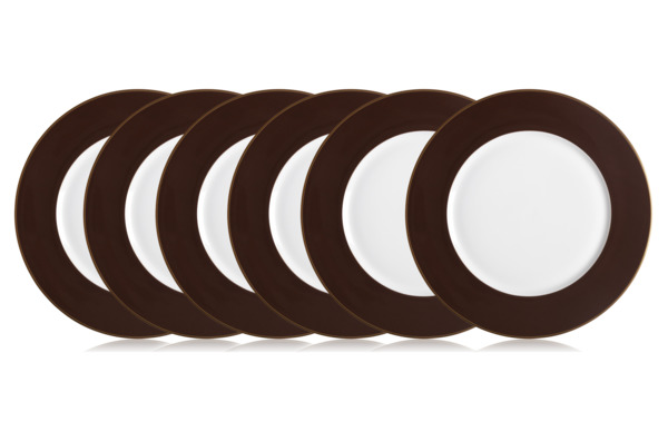 Набор из 6 тарелок подстановочных Lenox Маркеса 30 см коричневый
