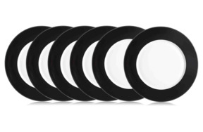 Набор из 6 тарелок подстановочных Lenox Маркеса 30 см чёрный