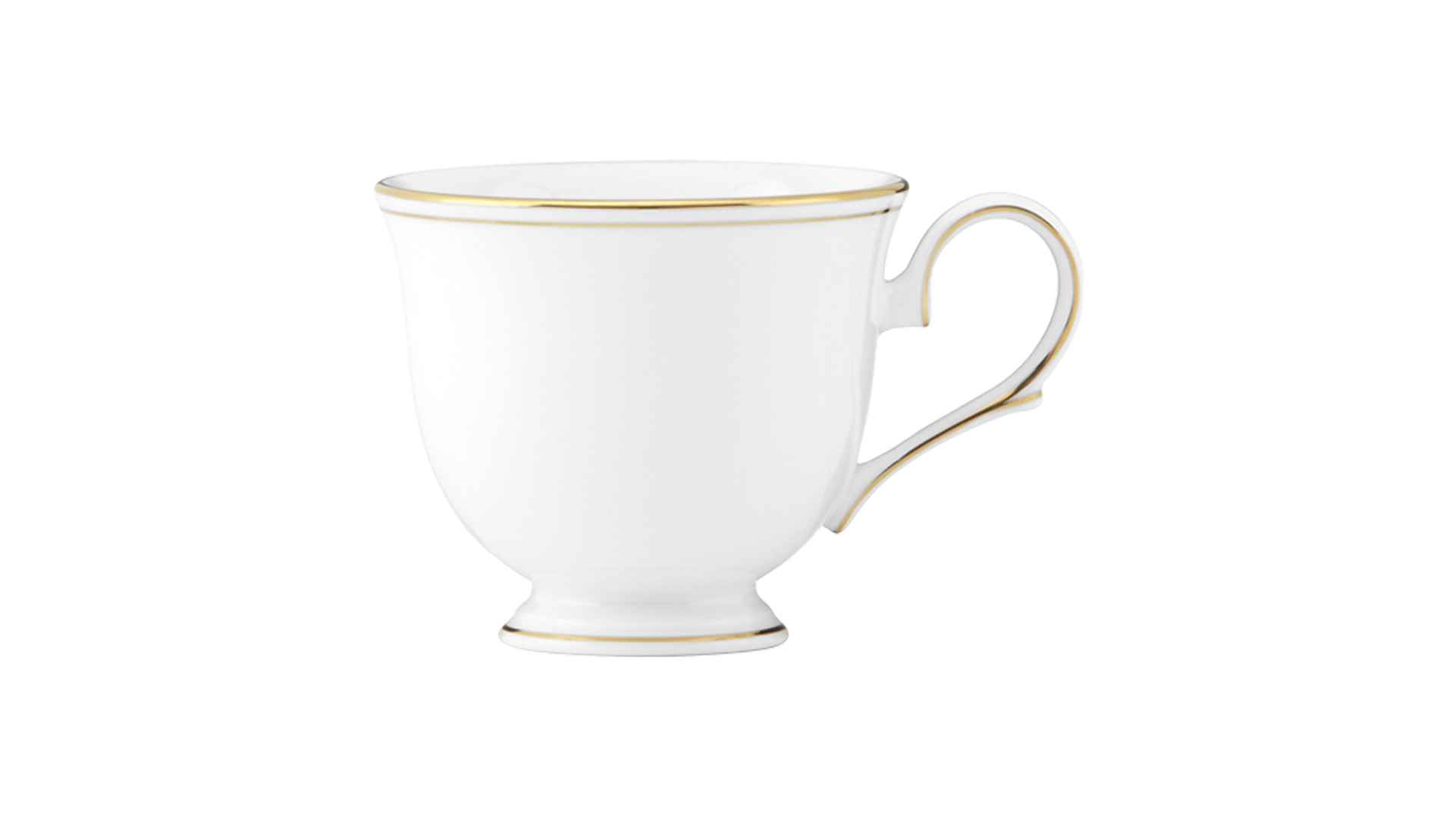 Набор чашек чайных с блюдцами Lenox Федеральный, золотой кант 180 мл, 2 шт