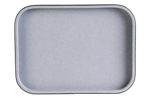 Поднос прямоугольный Giobagnara Поло 23,5х17,5 см, серо-голубой