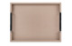 Поднос прямоугольный с ручками GioBagnara Виктор 34,5х44,5 см, серо-коричневый