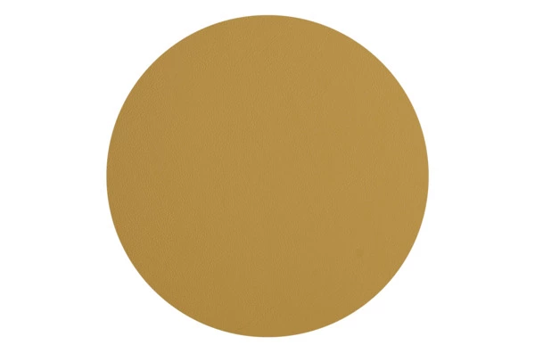 Плейсмат круглый двусторонний ADJ d35 см, кожа натуральная, оливковый