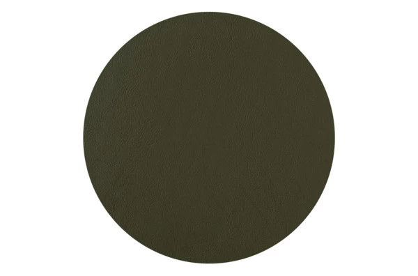 Плейсмат круглый ADJ двусторонний d30 см, оливковый