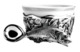 Набор для специй в футляре АргентА серебро 925 и Фарфор Рыба с чернением 72,37 г, серебро 925