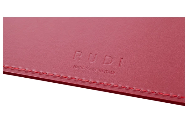 Набор салфеток подстановочных с закругленными краями Rudi Питагора 42,5х32,4см, красный, 6 шт