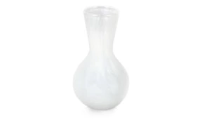 Ваза стеклянная Rasteli Граффа 10,1x16,5 см, белый