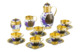 Сеpвиз кофейный Русские самоцветы 2853,98 г, на 6 персон 22 предмета, серебро 925
