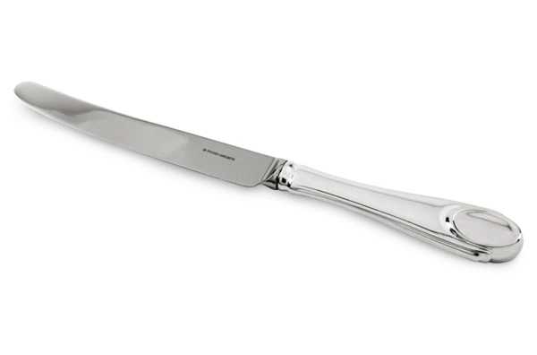 Нож столовый Русские самоцветы 87,5 г, серебро 925