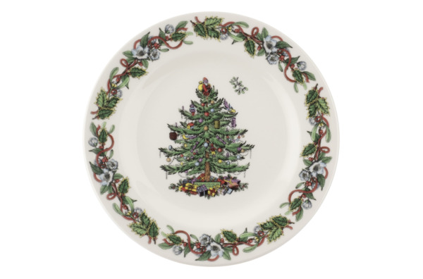 Набор тарелок закусочных Spode Рождественская ель Эксклюзив 20 см, 4 шт