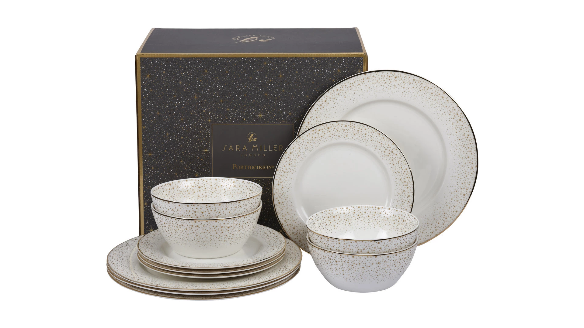 Сервиз столовый Portmeirion Сара Миллер Звездная на 4 персоны 12 предметов