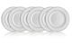 Набор из 6 тарелок закусочных Lenox Федеральный, платиновый кант 20,5 см