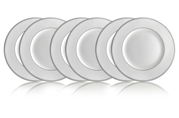 Набор из 6 тарелок обеденных Lenox Федеральный, платиновый кант 27,5 см