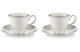 Набор из 2 чашек чайных с блюдцами Lenox Федеральный, платиновый кант 180 мл