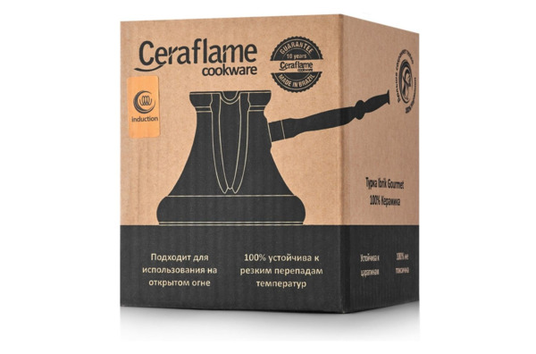 Турка с индукционным покрытием Ceraflame Gourmet "Ibrik", 550мл, медный, керамика