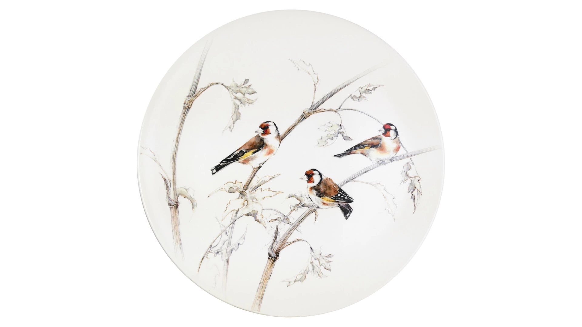 Блюдо для торта Gien Лесные птицы 30 см, фаянс