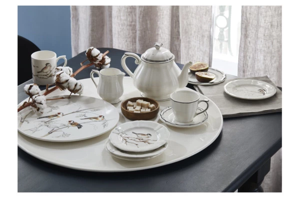 Блюдо для торта Gien Лесные птицы 30 см, фаянс