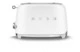 Тостер на 2 ломтика SMEG TSF01WHMEU, 950 Вт, матовый белый
