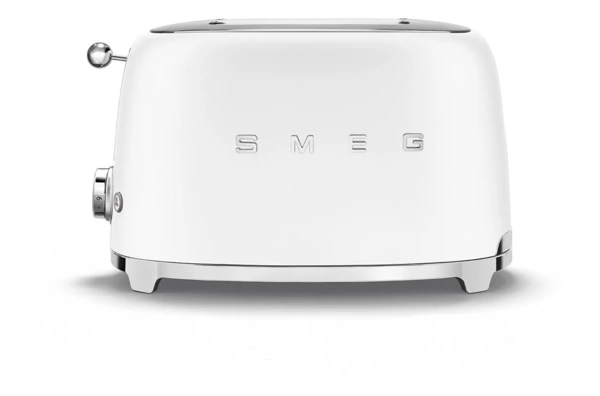 Тостер на 2 ломтика SMEG TSF01WHMEU, 950 Вт, матовый белый