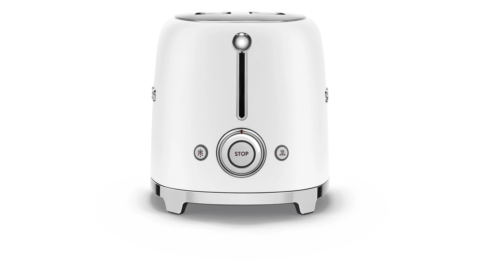 Тостер на 2 ломтика SMEG TSF01WHMEU, 950 Вт, матовый белый